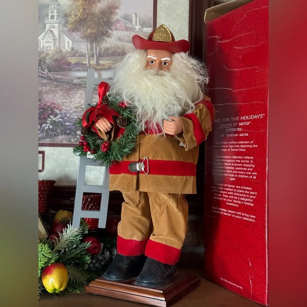 Home For The Holidays fireman santa